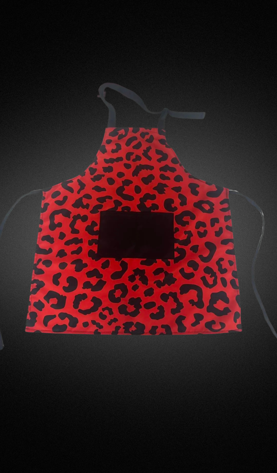 Red Leopard Print Apron